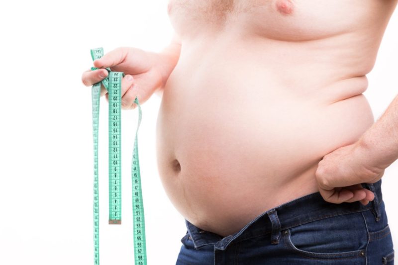 viscelarny tuk obvod pasa abdominalna obezita